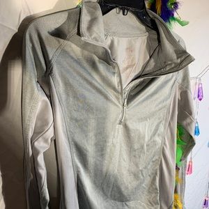 Grey quarter zip long sleeve